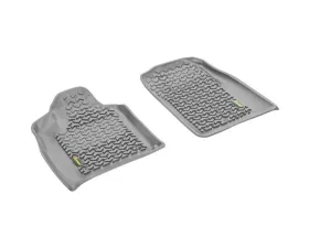 Quadratec Ultimate All Weather Front Floor Liners Gray Jeep Grand Cherokee WK2 2011-2021